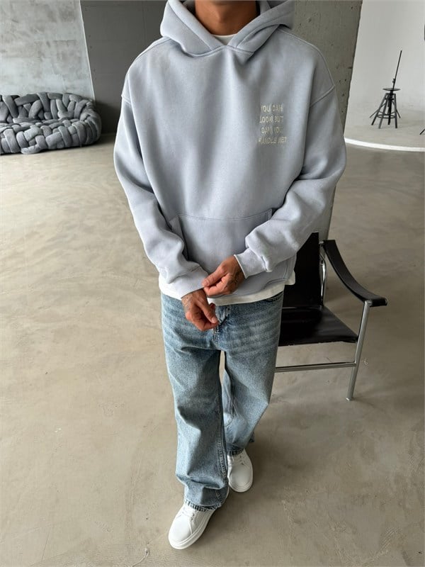You Can Look But Acid  Yıkama Premium Hoodie