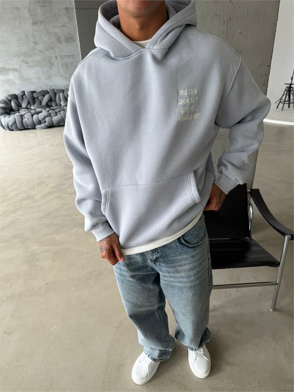 You Can Look But Acid  Yıkama Premium Hoodie