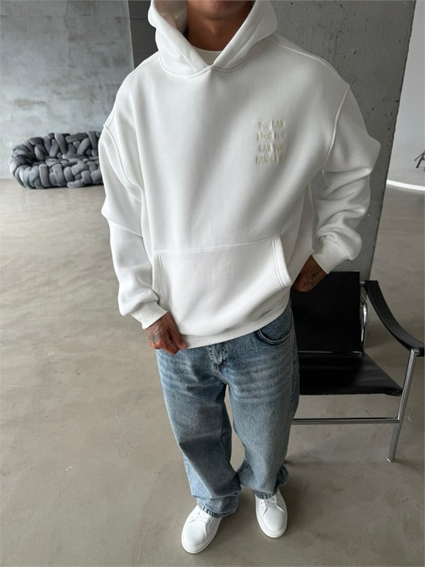 You Can Look But Acid  Yıkama Premium Hoodie