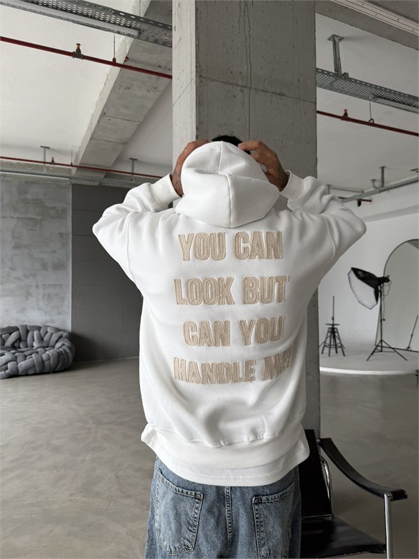 You Can Look But Acid  Yıkama Premium Hoodie