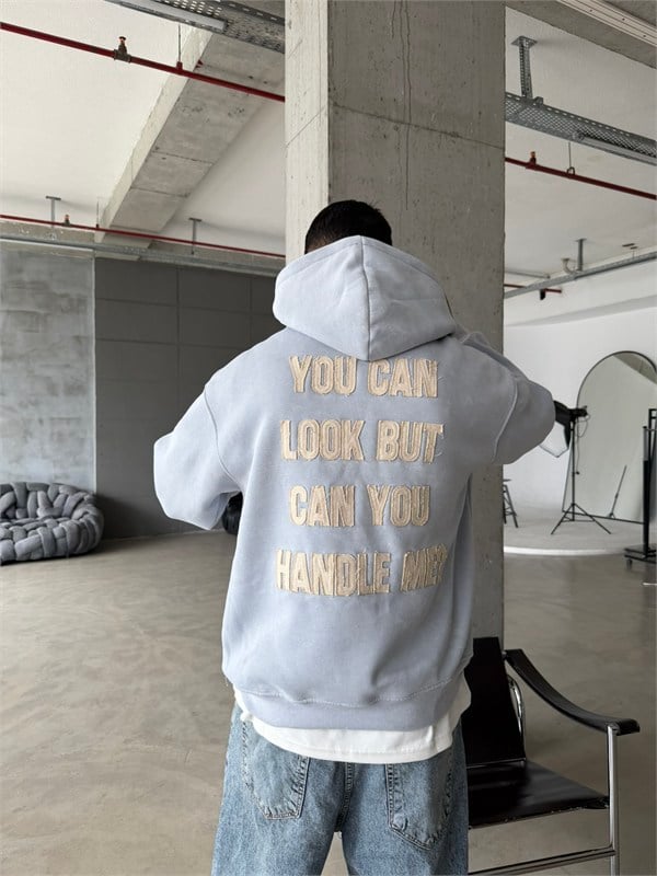 You Can Look But Acid  Yıkama Premium Hoodie