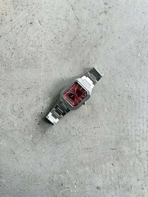 Zenith Line Premium Erkek Saat - Bordo