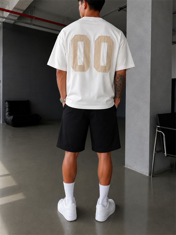 Zero 00 Pacht Detaylı Acid Yıkama T-Shirt