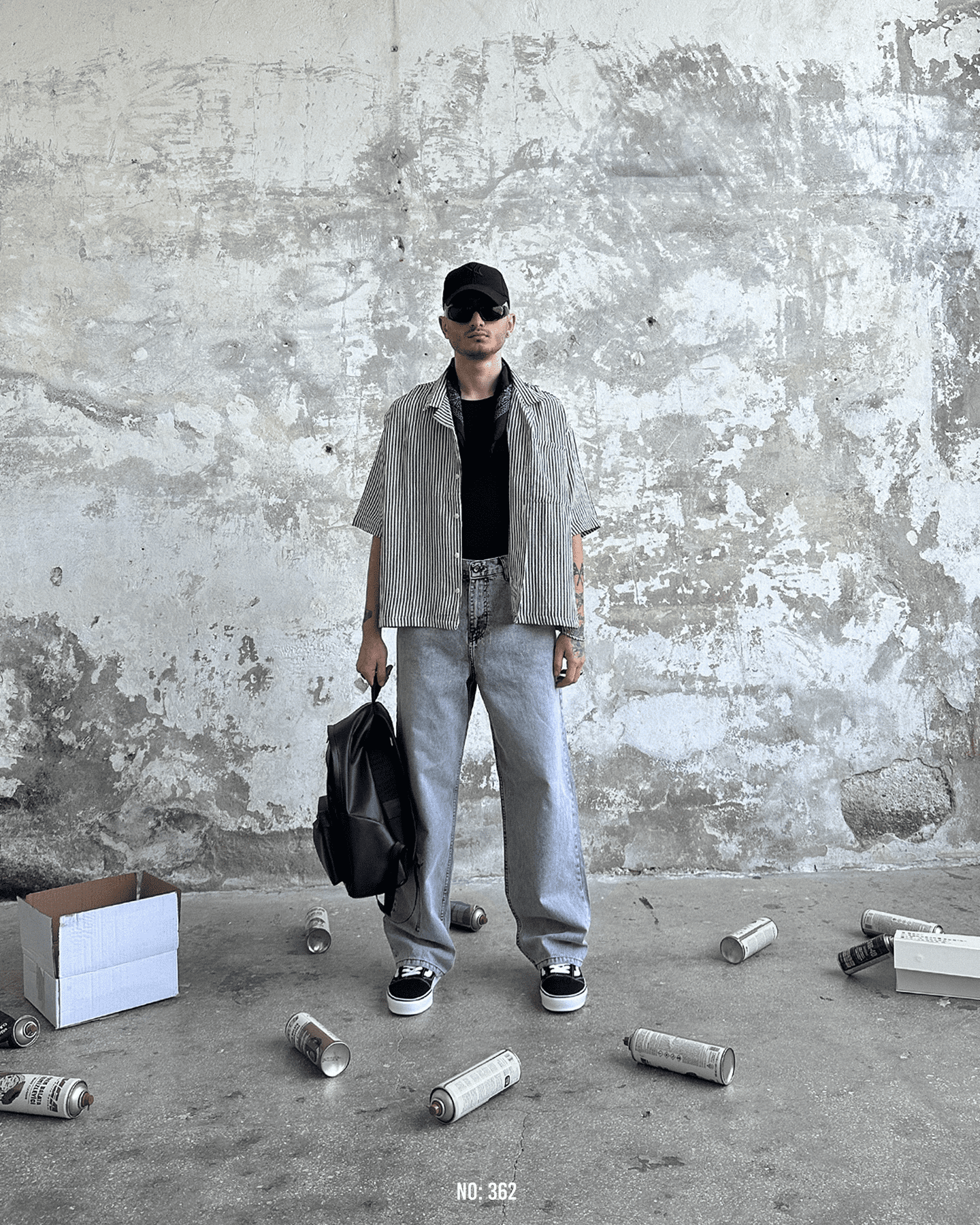 Basic Siyah Beyaz Cizgili Oversize Siyah-Beyaz · 3