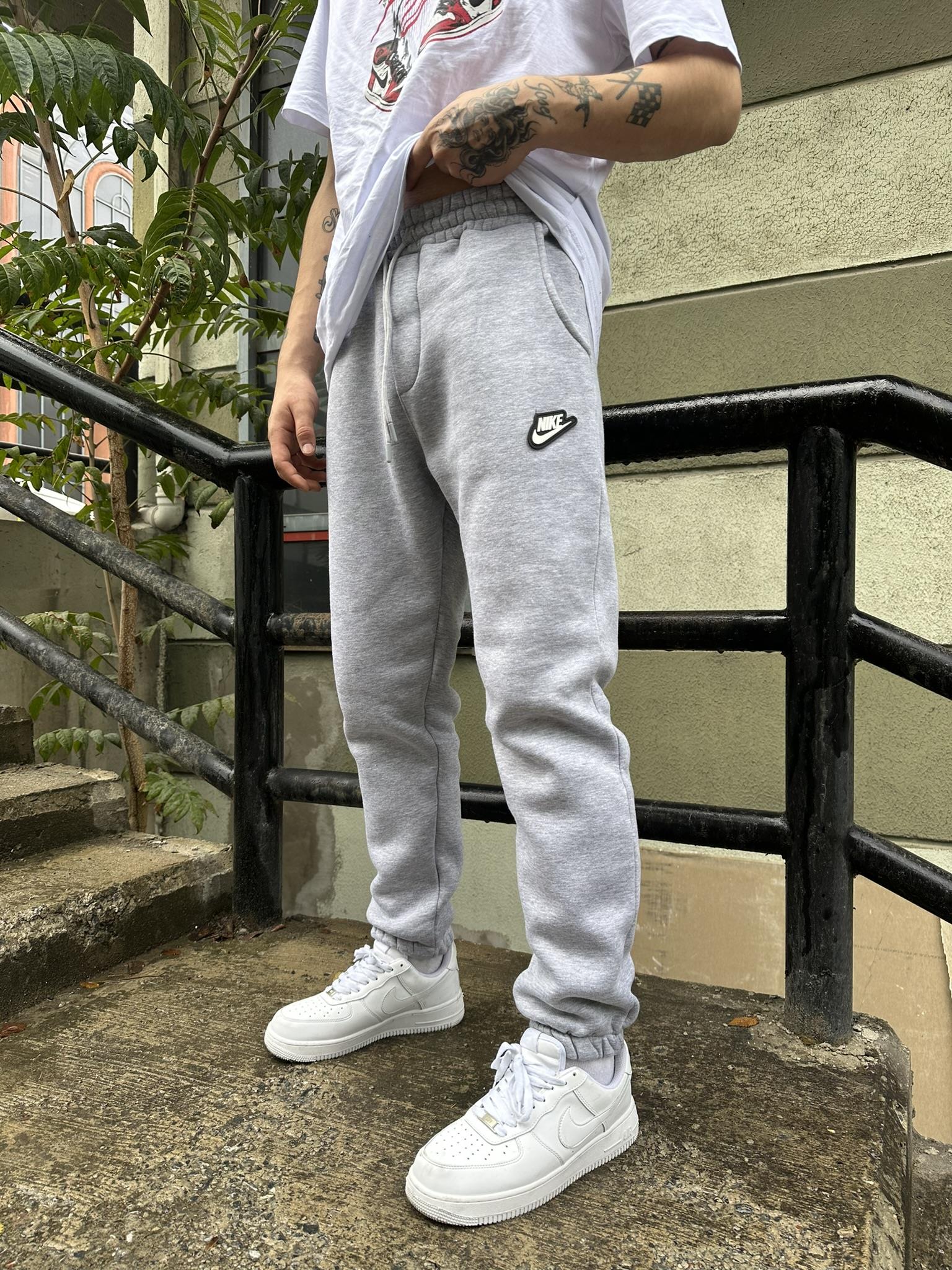Enjeksiyon Baskı Jogger - Gri