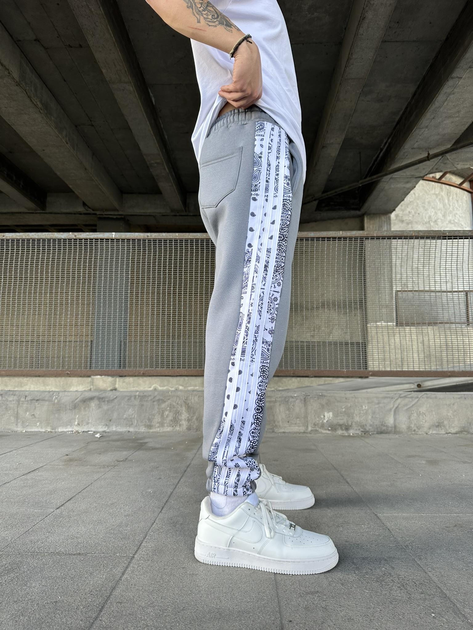 Etnik Desen Jogger Eşofman Altı- Füme · 3