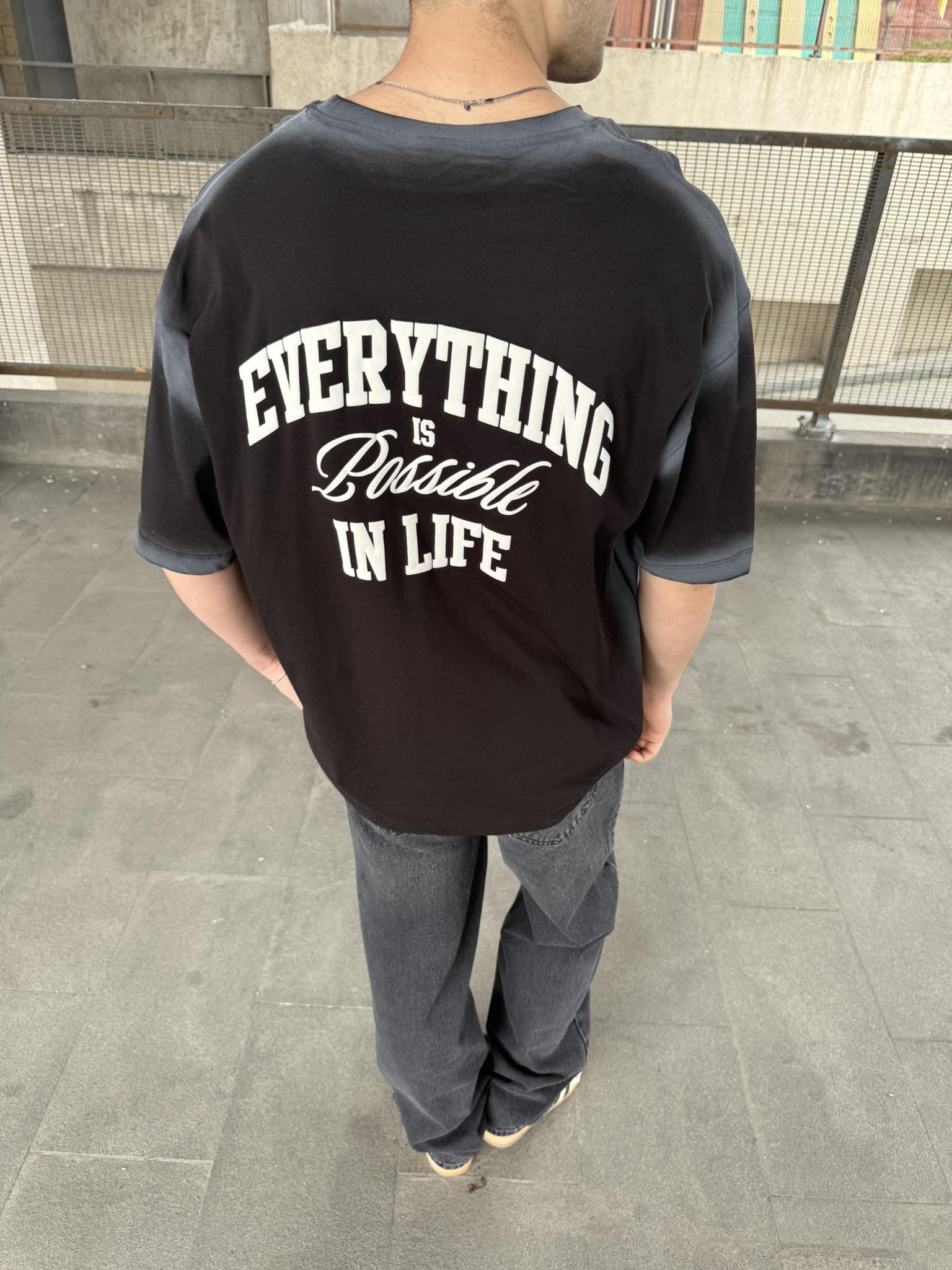 Everything  Spreyli Oversize T-Shirt  - Siyah · 3