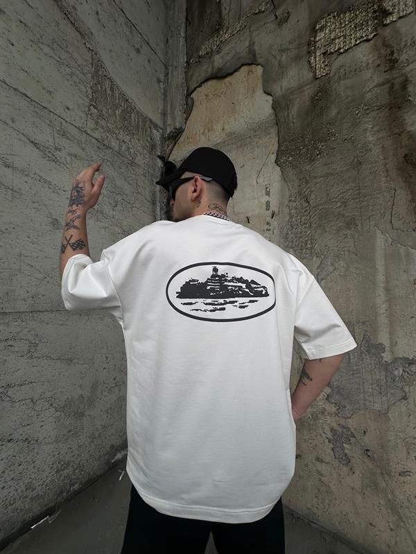 Cortez Oversize T-Shirt Beyaz