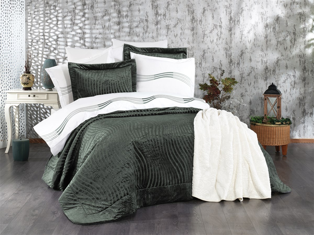 10 Parça Ayla Çeyiz Seti Yeşil