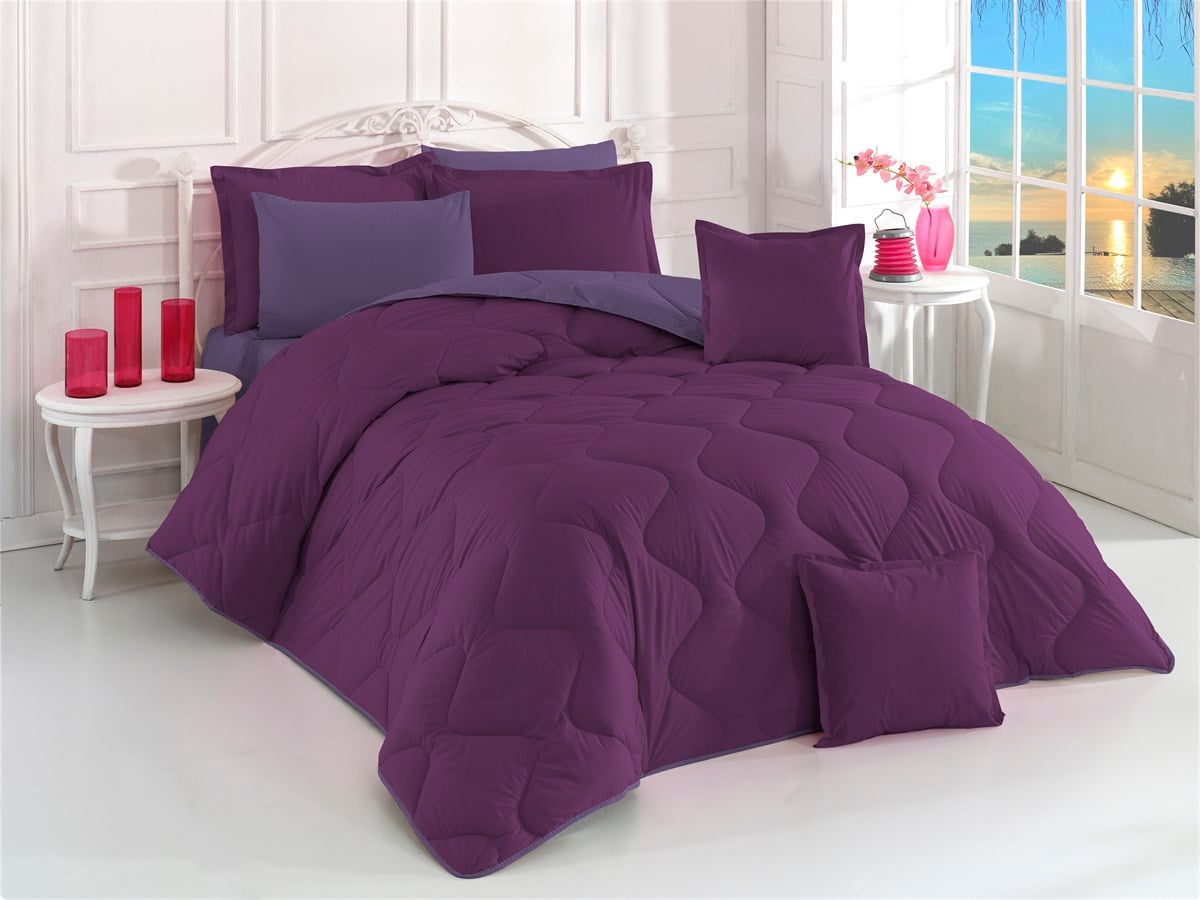 Çift Kişilik Uyku Seti Mor Lila