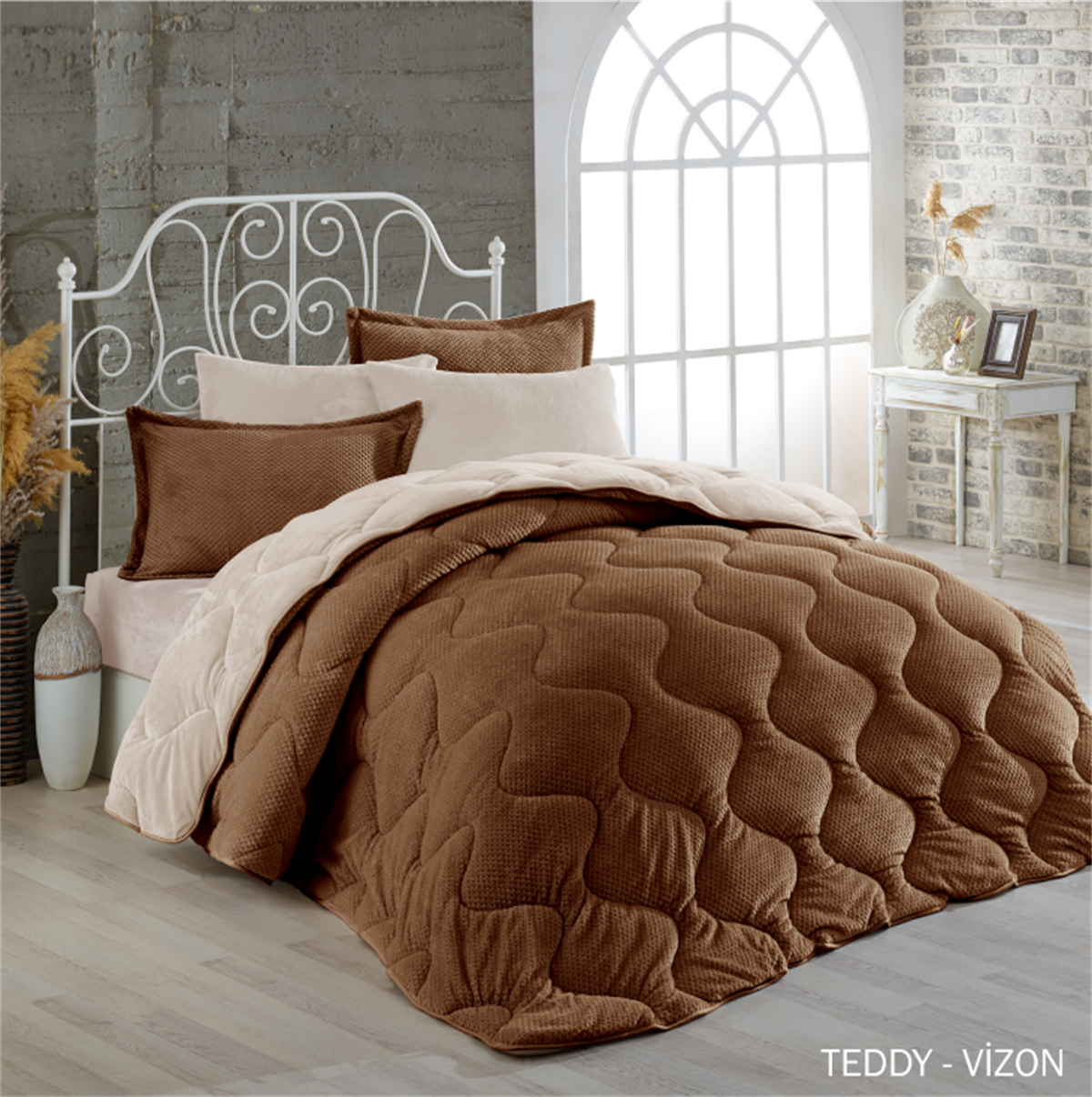 Çift Kişilik Well-soft Uyku Seti Tedy-Vizon