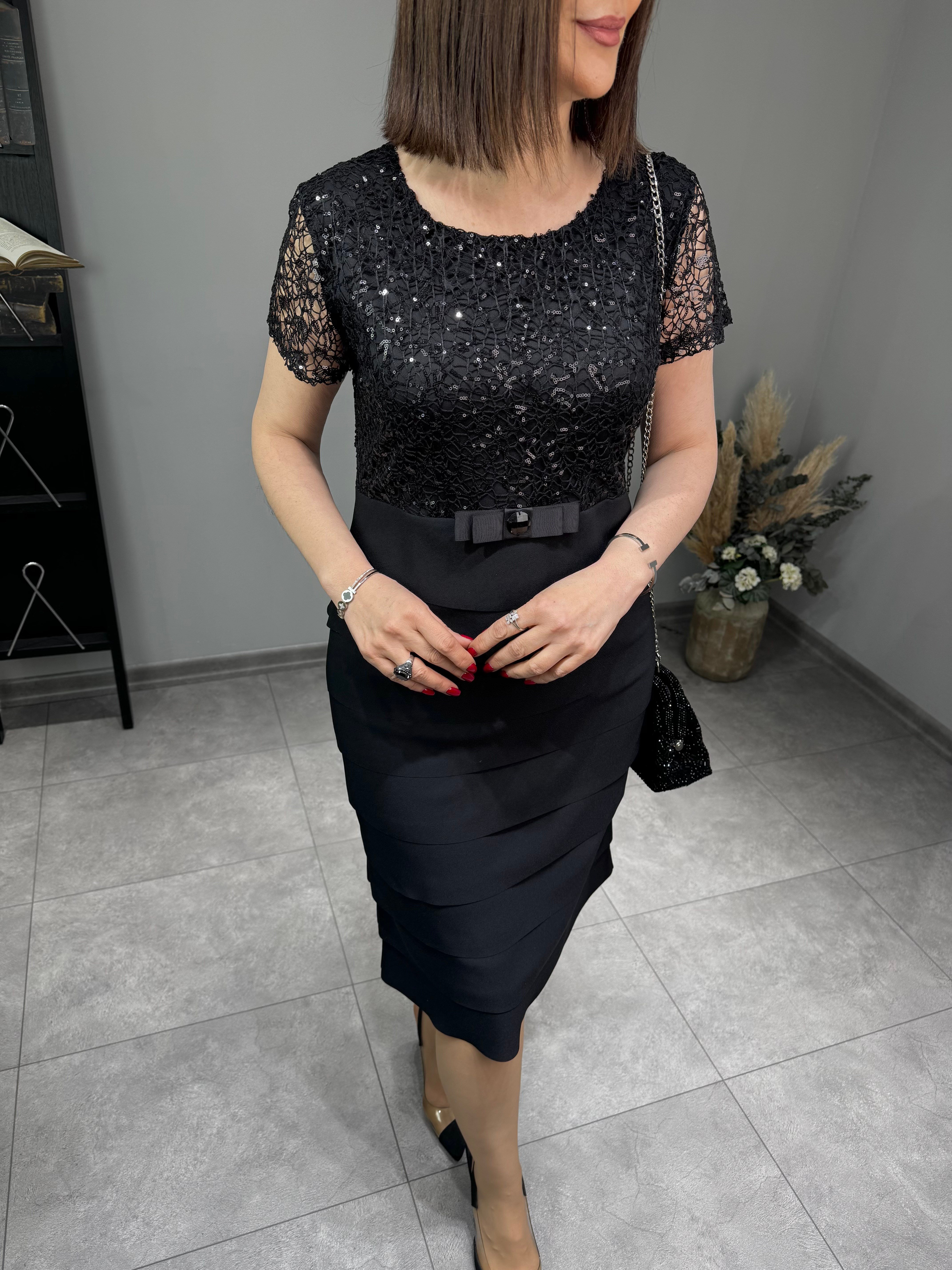 Katkat Krep Abiye Elbise 3239