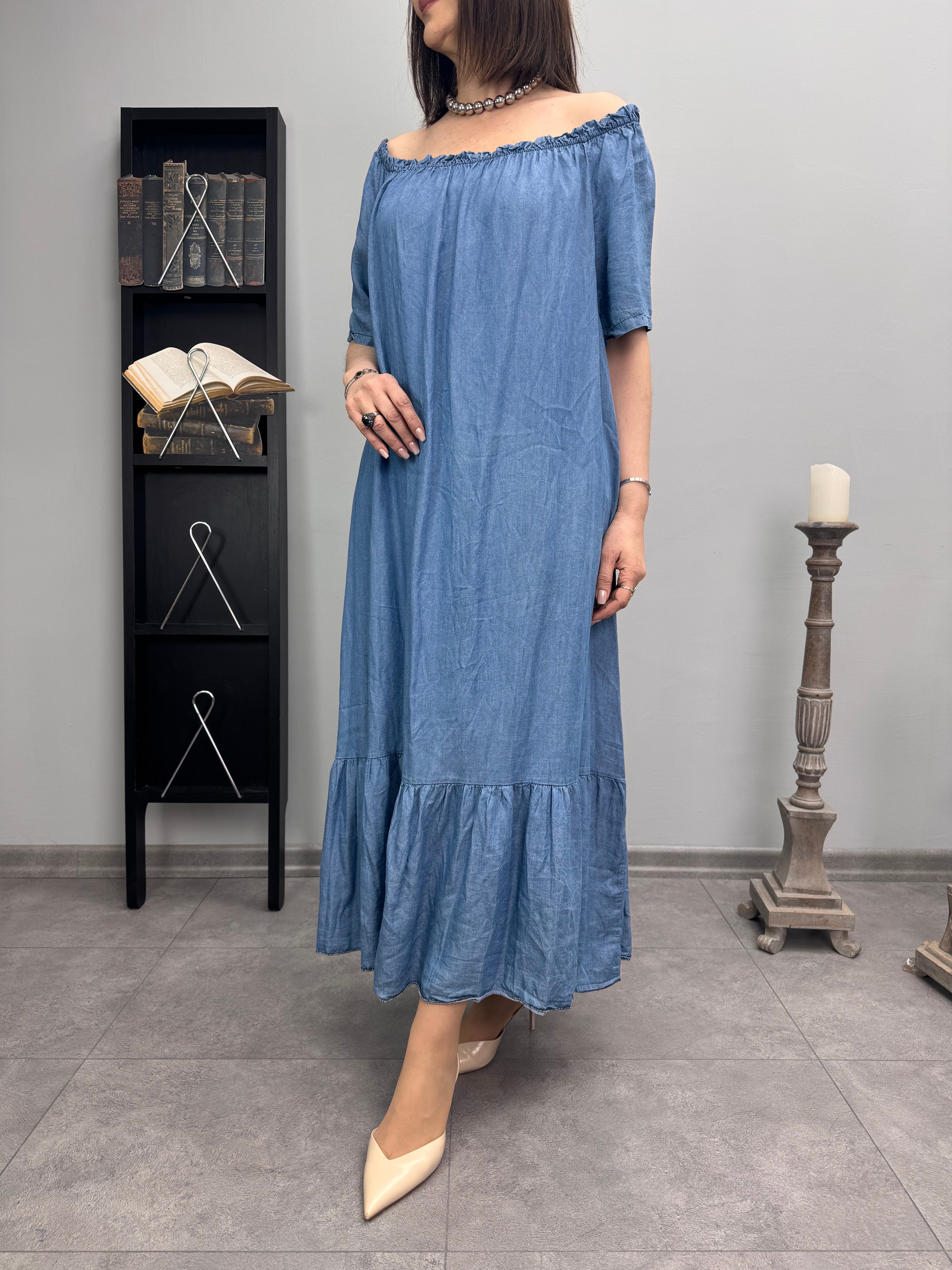 Tencel İthal Elbise 5455