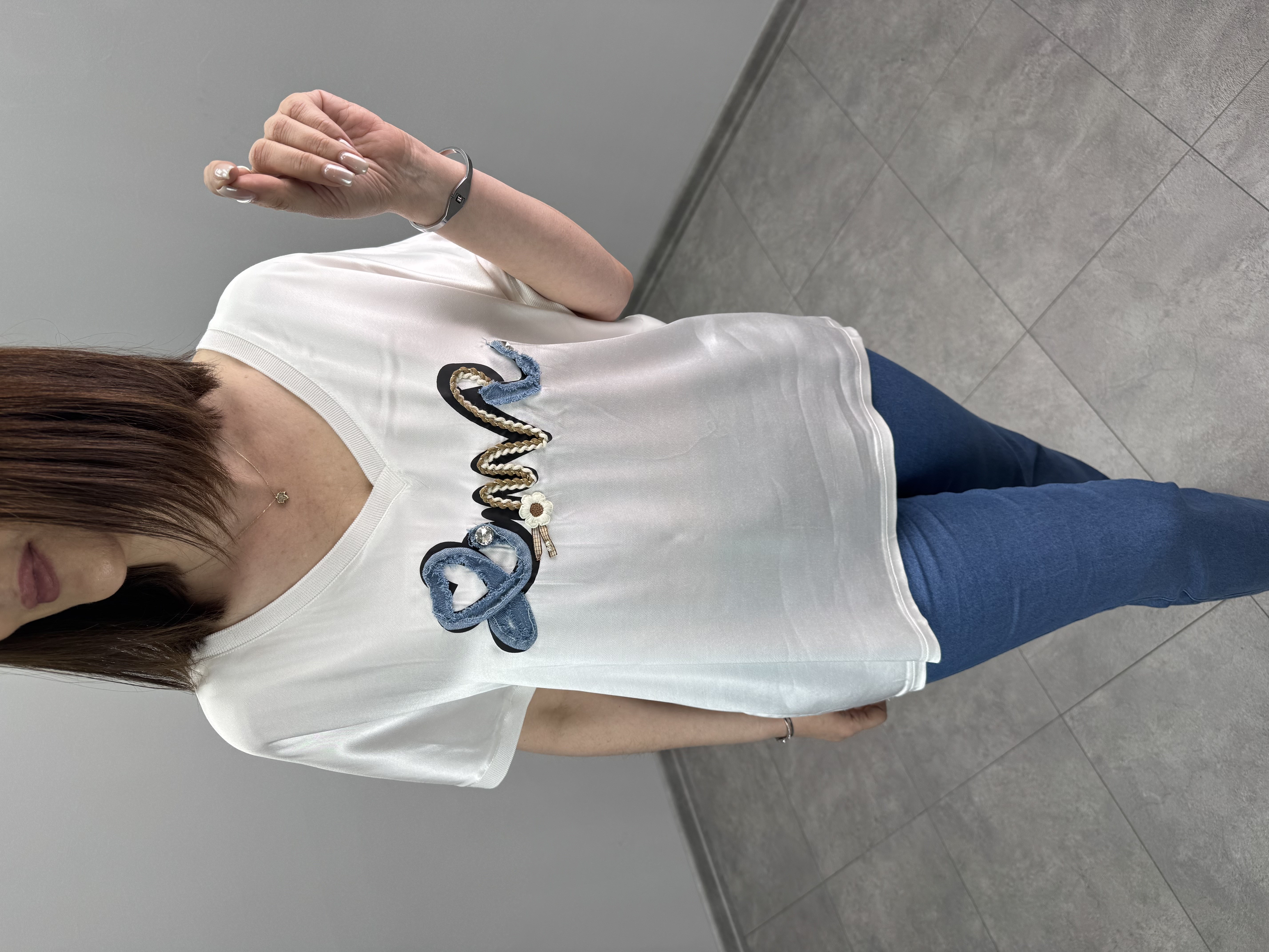 Saten İthal Bluz 3437