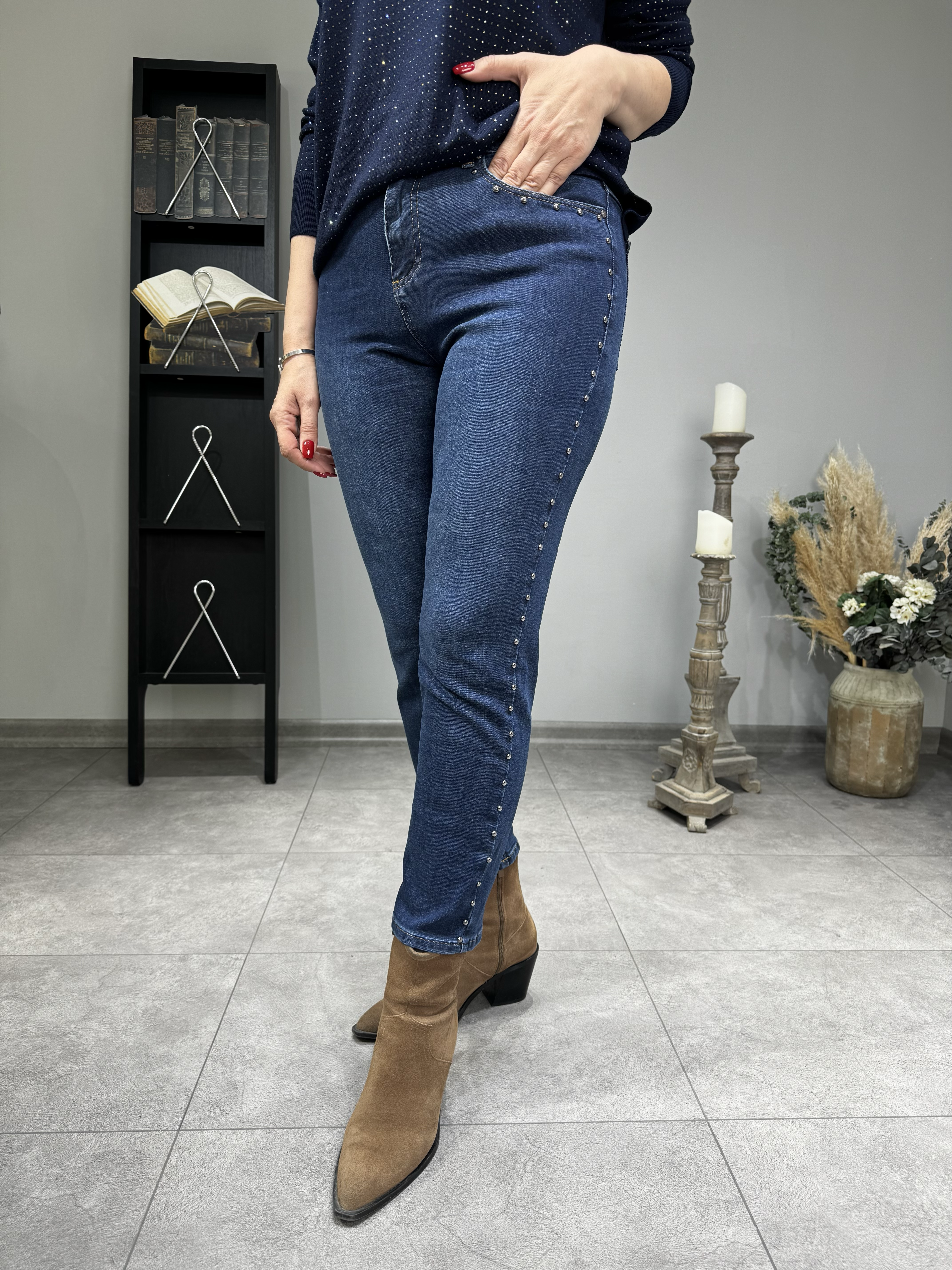 Trok Baskılı Mom Jean p2313
