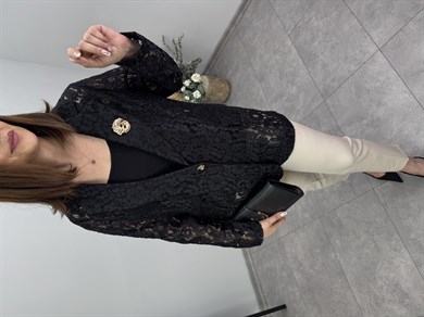 Simli Dantel Ceket 3597