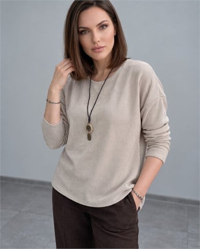 Şönil Kadife İthal Bluz 4106