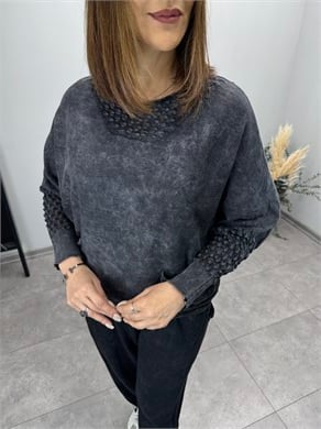 Yarasa Kol Pamuklu Triko 3914