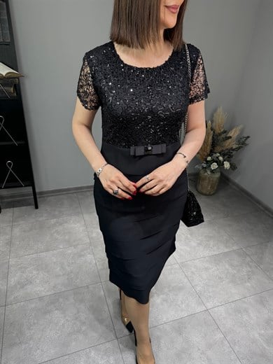 Katkat Krep Abiye Elbise 3239
