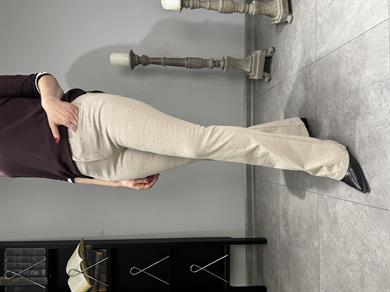 Serpme Taşlı İspanyol Paça Jean 3019