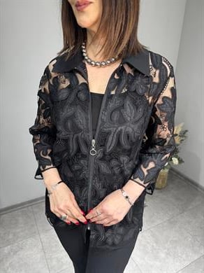 Nakışlı Dantel Ceket 3044