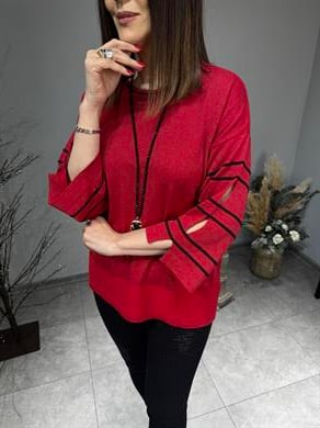 Kol Detaylı Simli Triko 2243