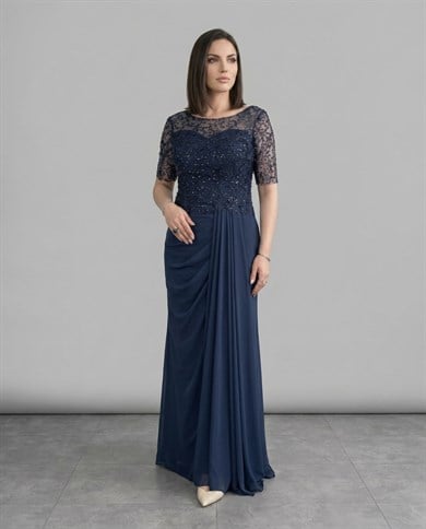 Şifon Abiye Elbise 3489