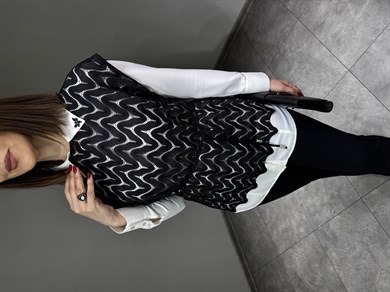 Gömlek Üzeri Dantel Yelekli İkili Takım 3262