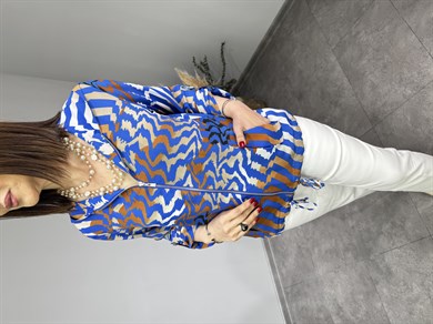 Önden Fermuarlı Kapüşonlu Ceket 3277