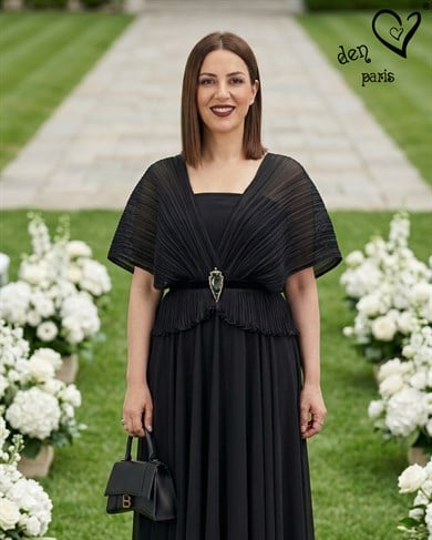 Şifon Abiye Elbise 3512