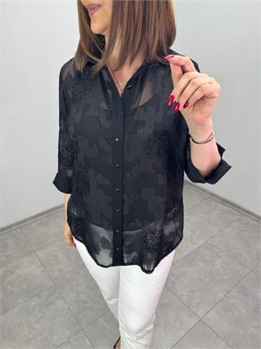 Yakma Şifon Gömlek 3823