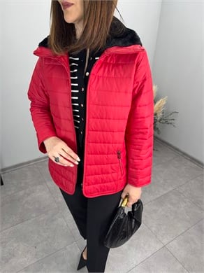 Yakası Kürklü Kapitone Mont 3961