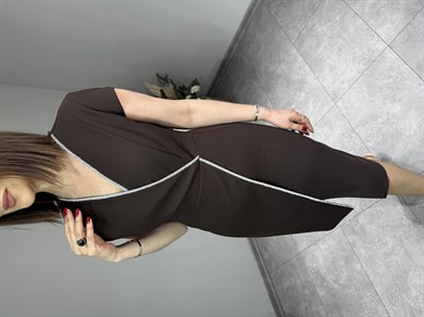 Krep Abiye Elbise 3215