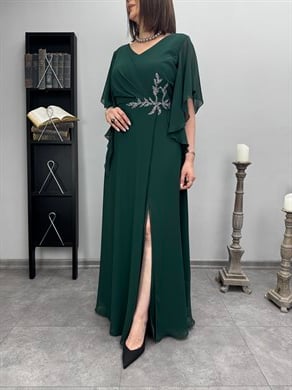 Şifon Abiye Elbise 3349