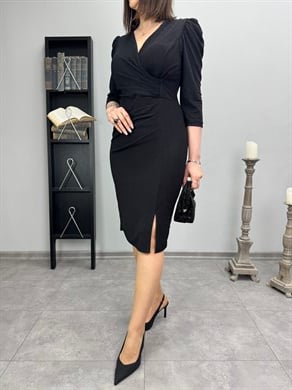 Simli Abiye Elbise 3481
