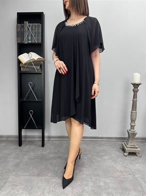 Şifon Abiye Elbise 3316