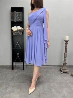 Şifon Abiye Elbise 3525