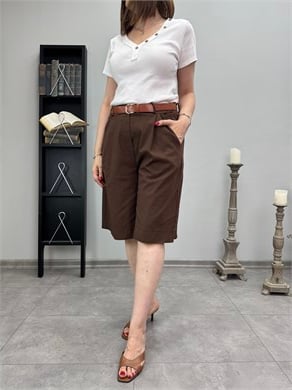 İthal Gabardin Şort 3809