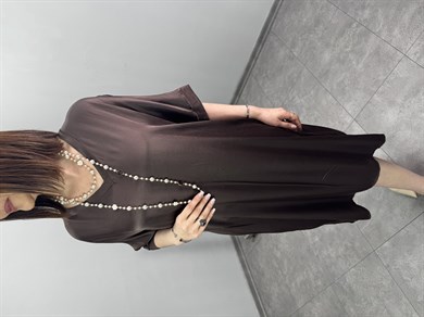 İthal İpek Saten Elbise 3348