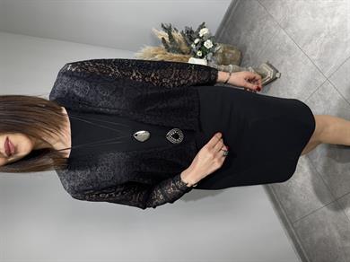 Likralı Dantel Ceket 3039