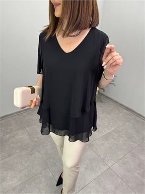 Şifon Tasarım Bluz 3853