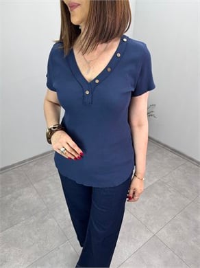 Ribanalı İthal Bluz 3774