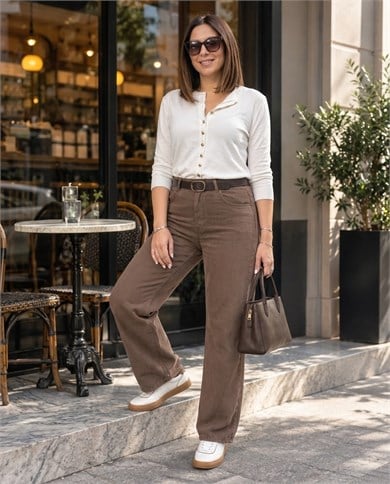 Likrasız Tencel Pantolon 3935