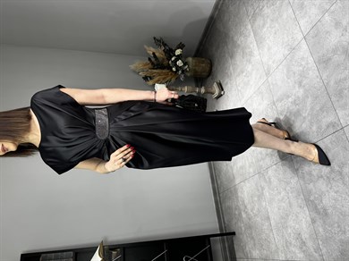 Saten Abiye Elbise 3209