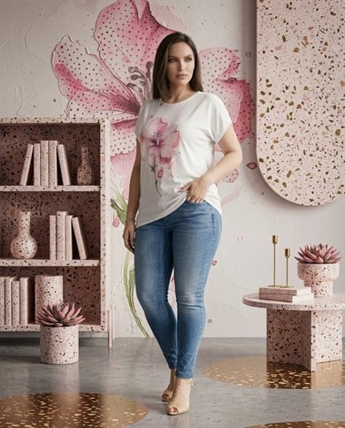 Üzeri Taşlı İthal Bluz 3712