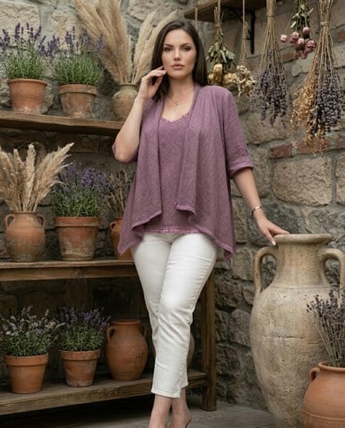 İthal Keten Ceket 3674