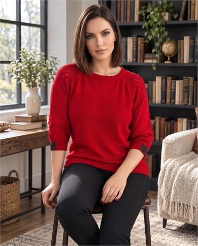Simli Taşlı Triko 4730