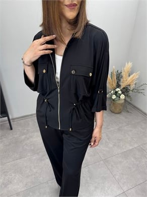 Beli Büzgülü Ceket 3893