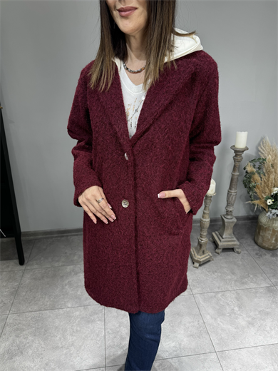 Çift Renk İthal Keçe Kaban 2655