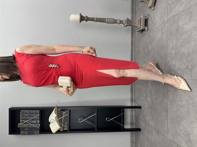 Yandan Yırtmaçlı Elbise 3614